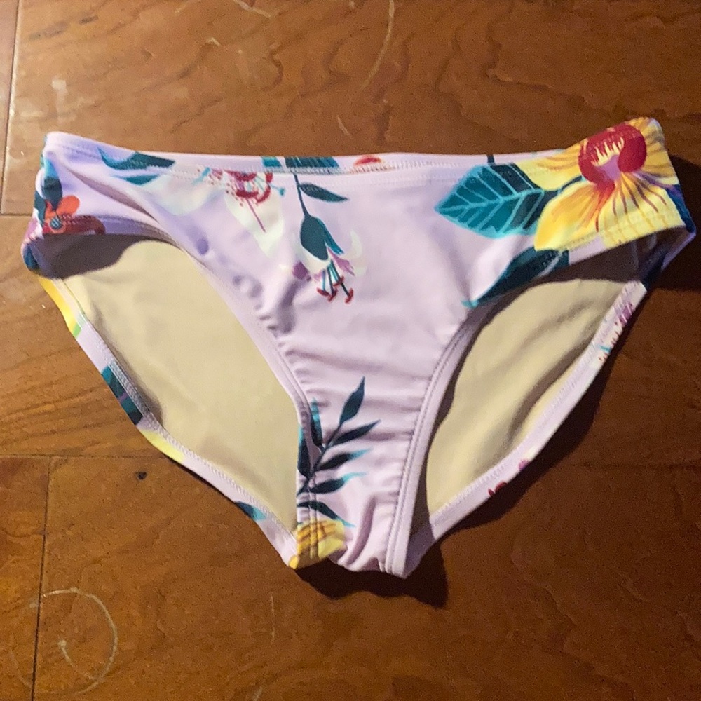 Cute purple flower swim suit bottoms